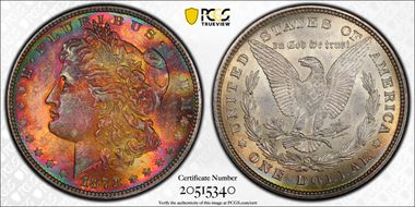 1878 8TF $1 VAM 7, Tripled E MS64