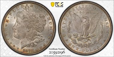 1878 7TF $1 Reverse of 1879 MS62