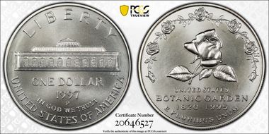 1997-P $1 Botanical MS70