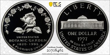 1997-P $1 Botanical PR70DCAM