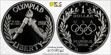 1988-S $1 Olympic PR70DCAM