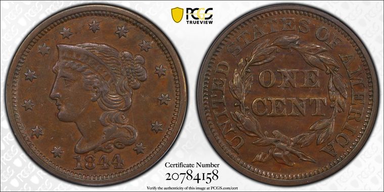 PCGS Certificate Verification Coin Details for Cert #20784158