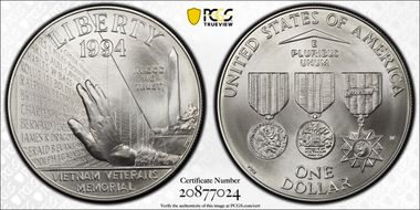 1994-W $1 Vietnam MS70