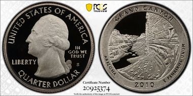 2010-S 25C Grand Canyon NP PR70DCAM