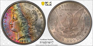 1885 $1 MS62