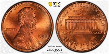 1993 1C MS68RD