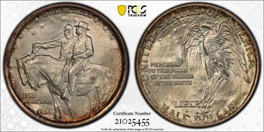 1925 50C Stone Mountain MS66