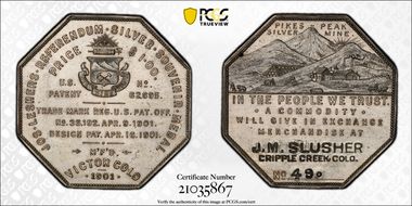 1901 SC$ Lesher, HK-792 MS62