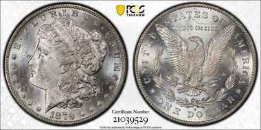 1879-S $1 VAM 46, Rev. of 1878 MS60