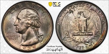 1939 25C MS66