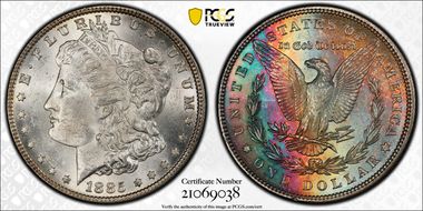 1885 $1 MS63
