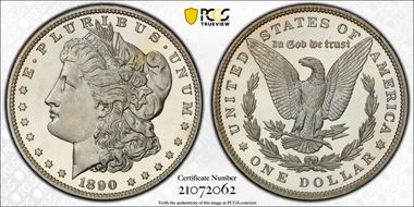 1890 $1 PR66DCAM