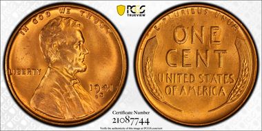 1941-S 1C MS66RD