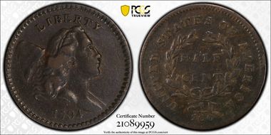 1794 1/2C VF30BN
