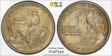 1925 50C Stone Mountain MS66