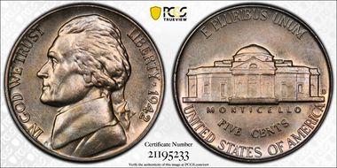 1942-D/D 5C D/ Horizontal D FS-501 MS65FS