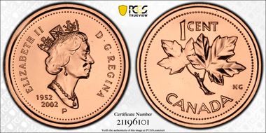 2002-P 1C 1952-2002 MS68RD