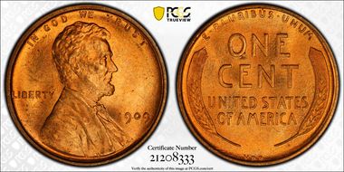1909 VDB 1C MS65RD
