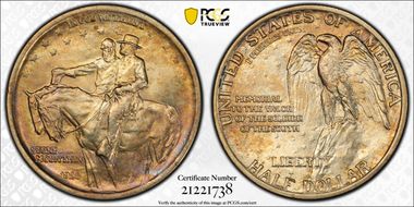 1925 50C Stone Mountain MS64