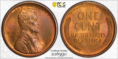 1909-S VDB 1C MS65RB