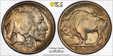 1913-S 5C Type 2 MS65