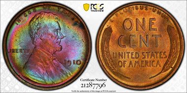 1910 1C MS63RB