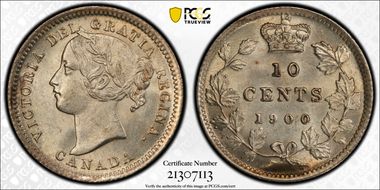 1900 10C Wide Date Wide 1 MS63