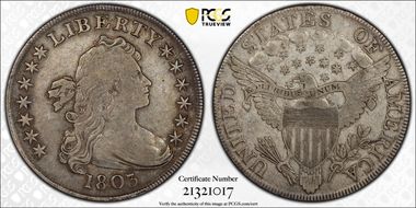 1803 $1 Large 3 VF30