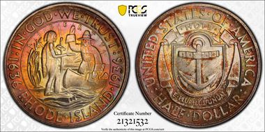 1936-D 50C Rhode Island MS66