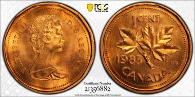 1985 1C Blunt 5 MS66RD