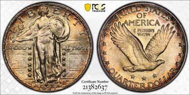 1927-D 25C MS65+ FH