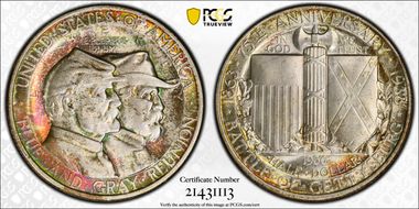 1936 50C Gettysburg MS66+