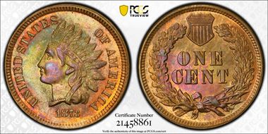 1873 1C Open 3 MS64RB