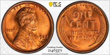 1922-D 1C MS66+ RD