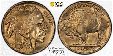 1938-D 5C Buffalo MS66