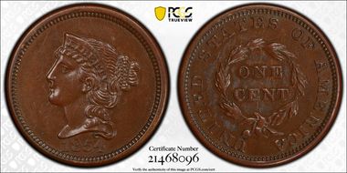 1854 1C J-161 Original PR63BN