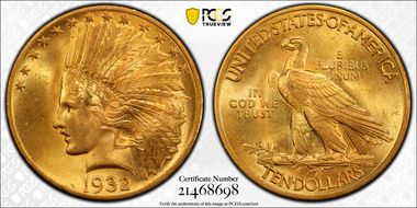 1932 $10 MS65+