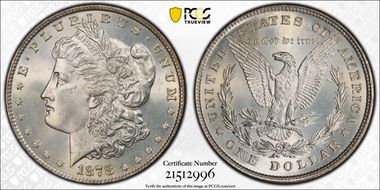 1878 8TF $1 MS65