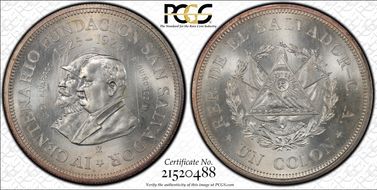 1925-Mo Colon San Salvador 400th Ann. MS64