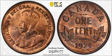 1924 1C MS65RB