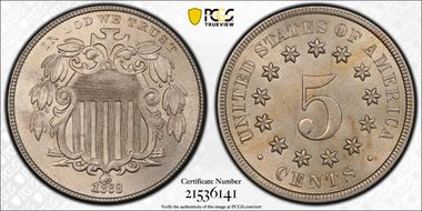 1868 5C Rev of 1868, FS-902 MS64