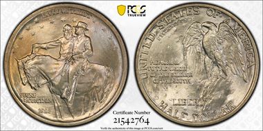 1925 50C Stone Mountain MS65
