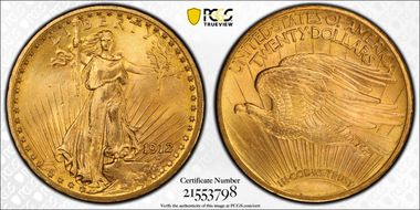 1912 $20 MS66