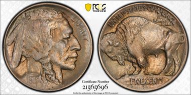 1913-D 5C Type 1 AU58