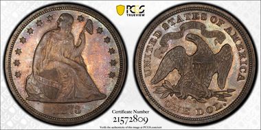 1873-CC $1 Seated MS65