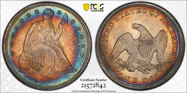 1854 $1 MS66