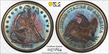 1862 $1 MS65