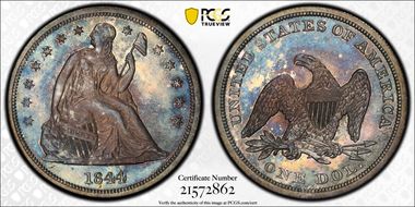 1844 $1 MS65