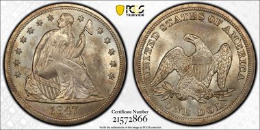 1847 $1 MS65