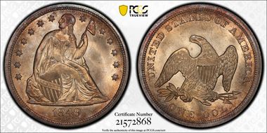 1849 $1 MS67